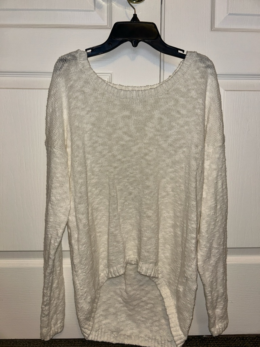 Cozy Lightweight Cream Knit Sweater